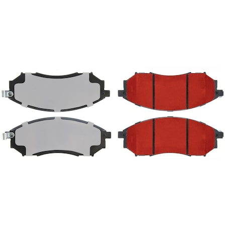 Centric Parts Pq Pro Disc Brake Pads, 500.08881 500.08881